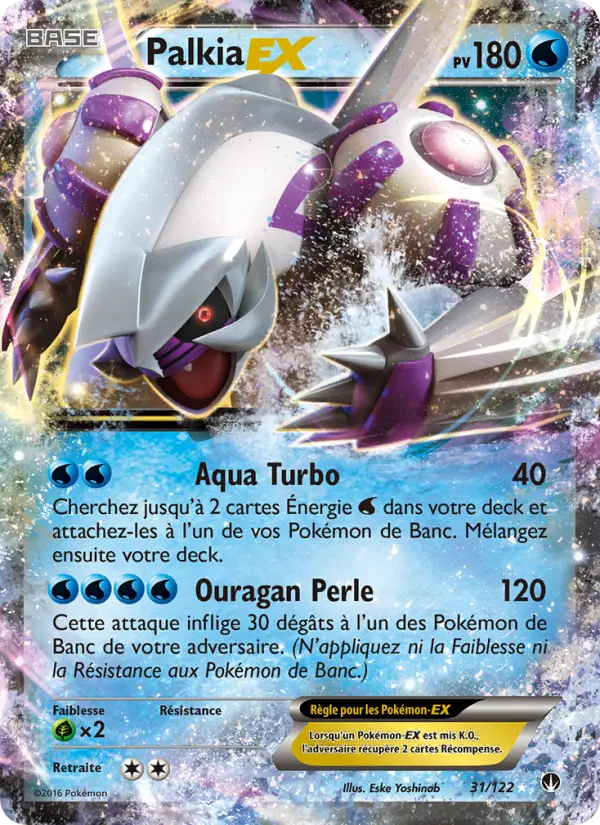 Palkia EX — carte 31 de l’extension Rupture Turbo