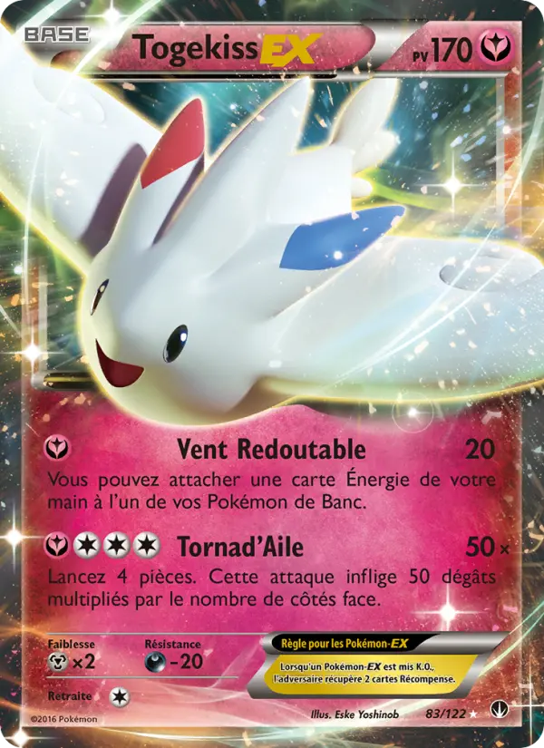 Togekiss EX — carte 83 de l’extension Rupture Turbo