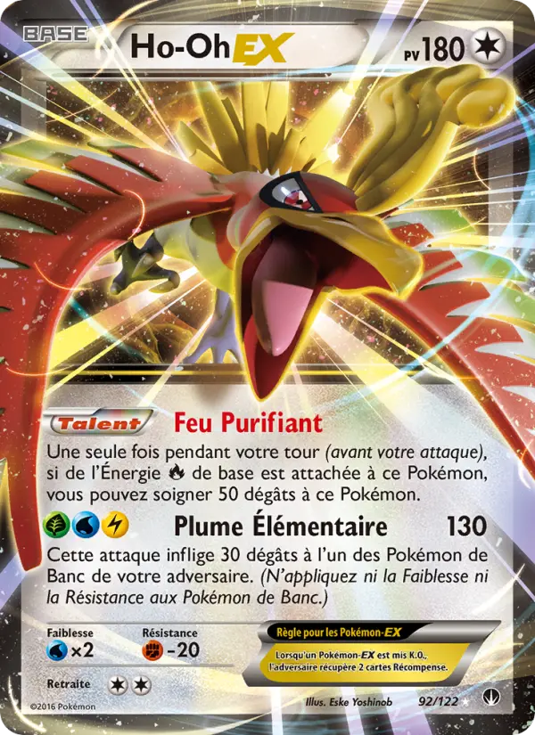 Ho-Oh EX — carte 92 de l’extension Rupture Turbo