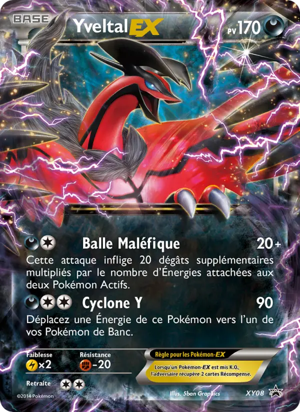 Yveltal EX — carte XY08 de l’extension Promo XY