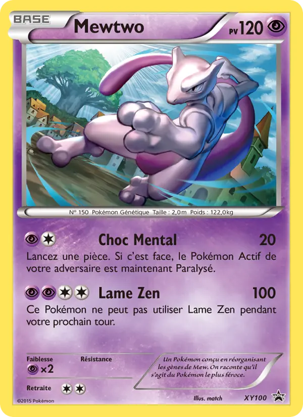 Mewtwo — carte XY100 de l’extension Promo XY