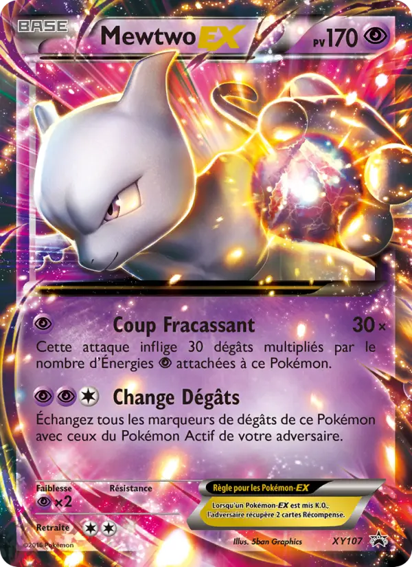 Mewtwo EX — carte XY107 de l’extension Promo XY