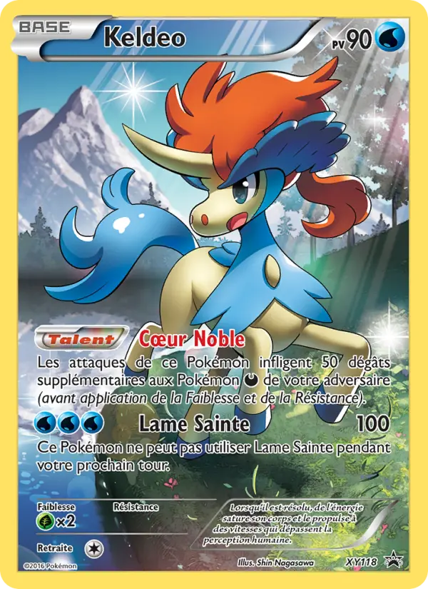 Keldeo — carte XY118 de l’extension Promo XY