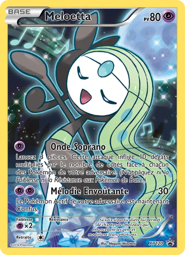 Meloetta — carte XY120 de l’extension Promo XY