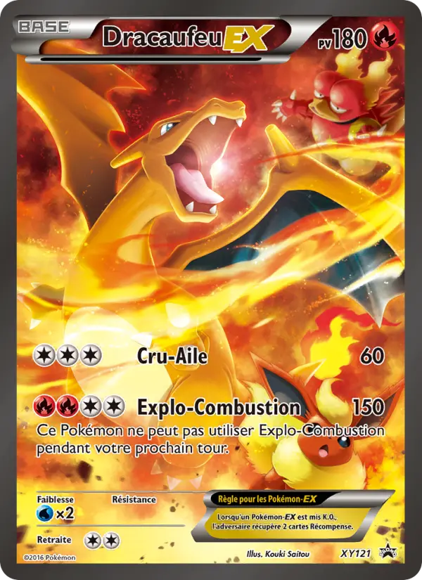 Dracaufeu EX — carte XY121 de l’extension Promo XY