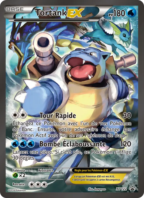 Tortank EX — carte XY122 de l’extension Promo XY