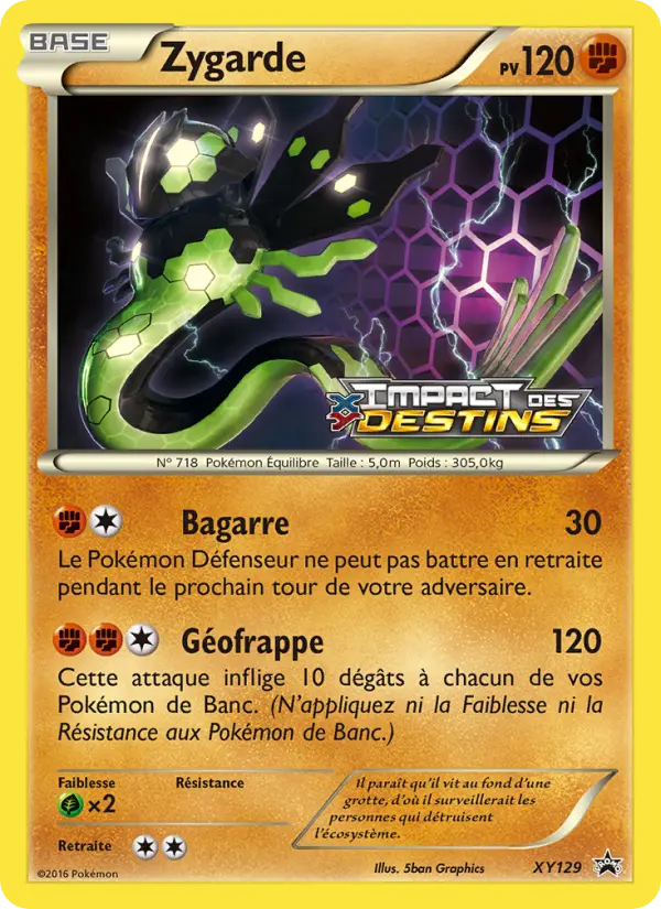Zygarde — carte XY129 de l’extension Promo XY