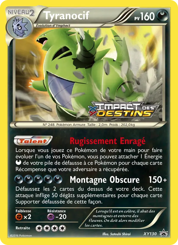 Tyranocif — carte XY130 de l’extension Promo XY