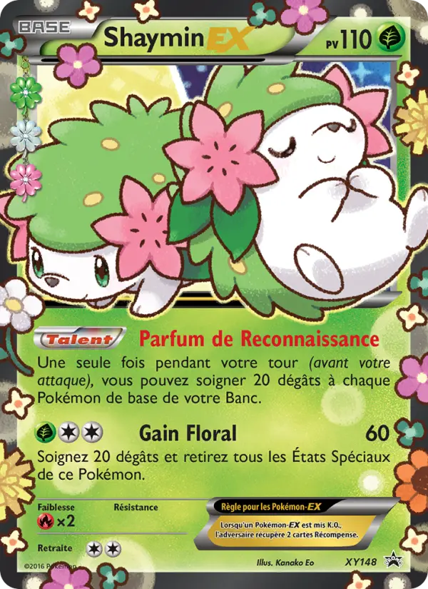 Shaymin-EX — carte XY148 de l’extension Promo XY