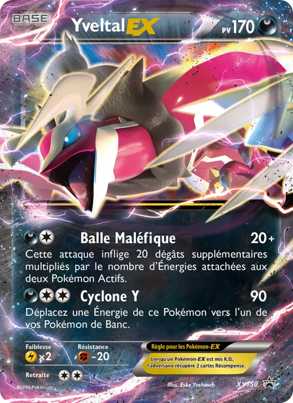 Yveltal EX — carte XY150 de l’extension Promo XY