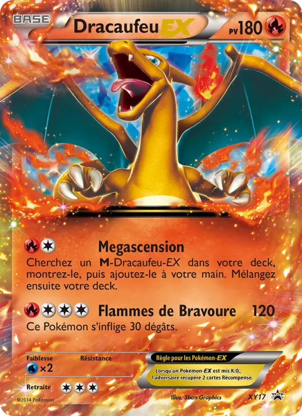 Dracaufeu EX — carte XY17 de l’extension Promo XY