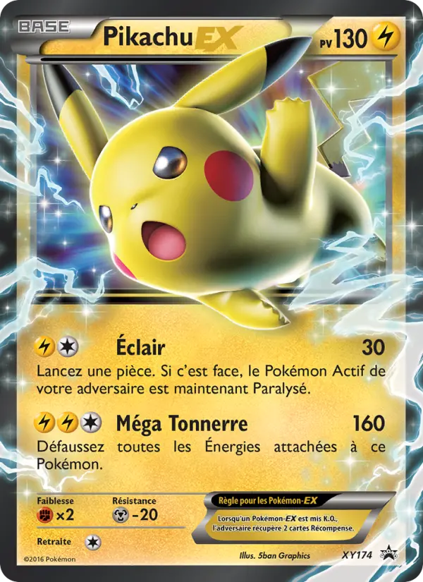 Pikachu-EX — carte XY174 de l’extension Promo XY