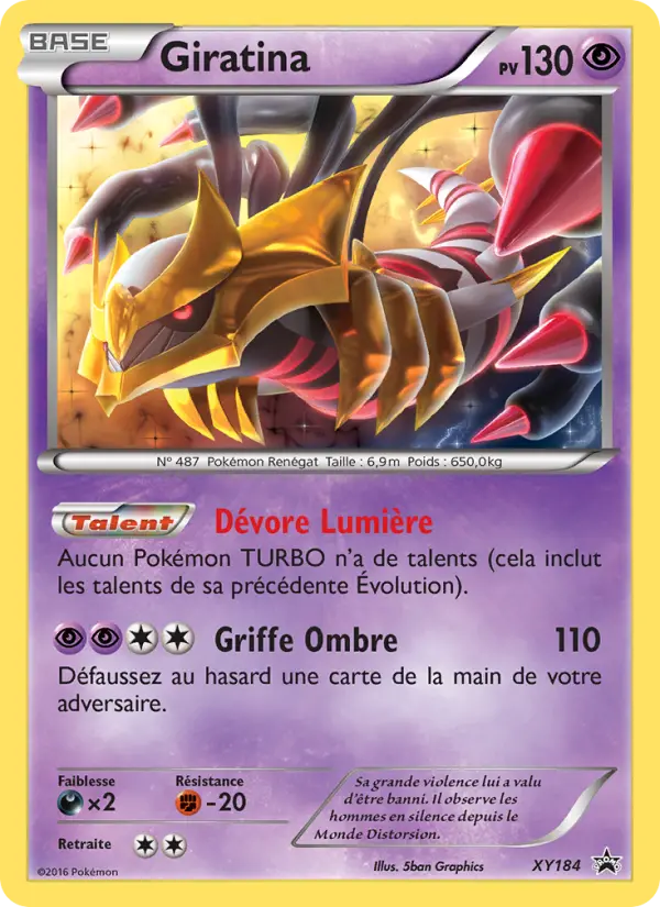 Giratina — carte XY184 de l’extension Promo XY
