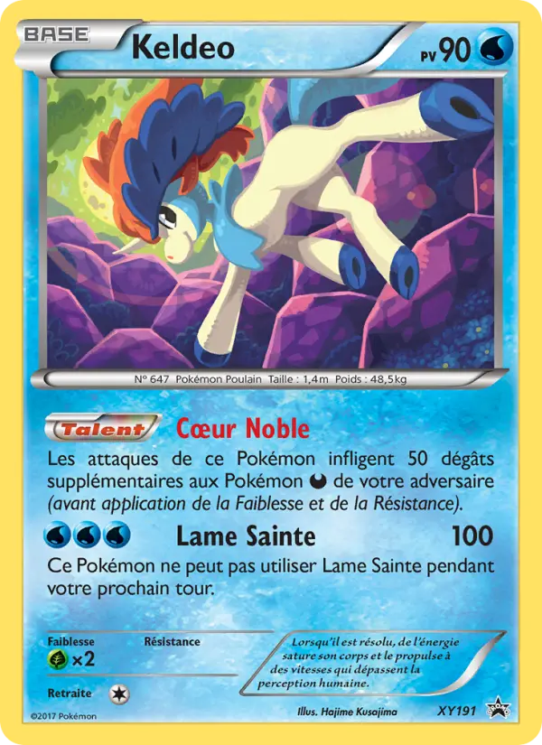 Keldeo — carte XY191 de l’extension Promo XY