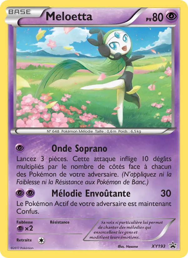 Meloetta — carte XY193 de l’extension Promo XY