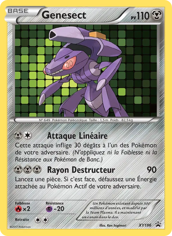 Genesect — carte XY196 de l’extension Promo XY