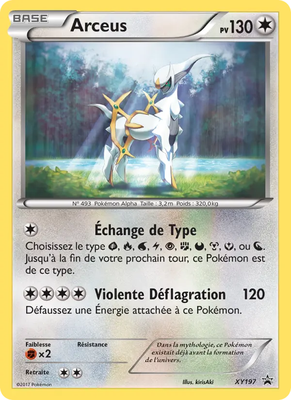 Arceus — carte XY197 de l’extension Promo XY