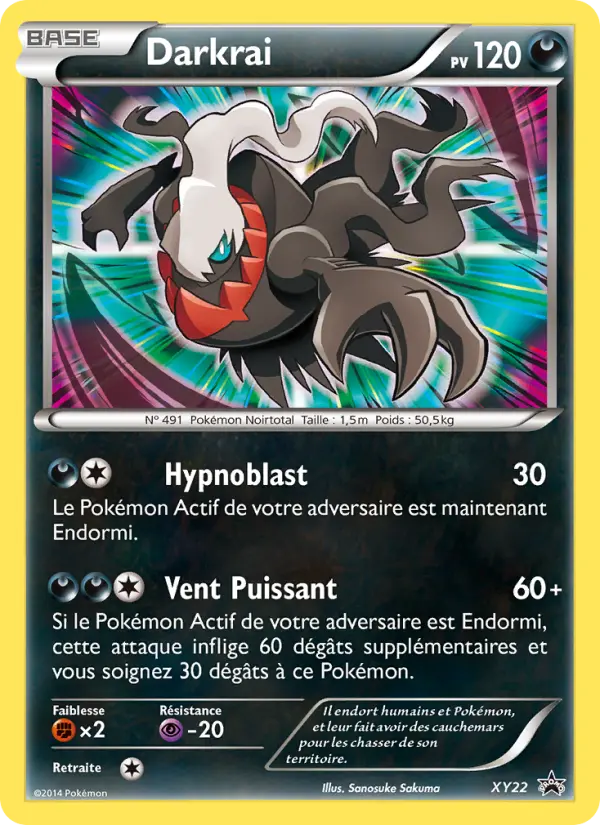 Darkrai — carte XY22 de l’extension Promo XY