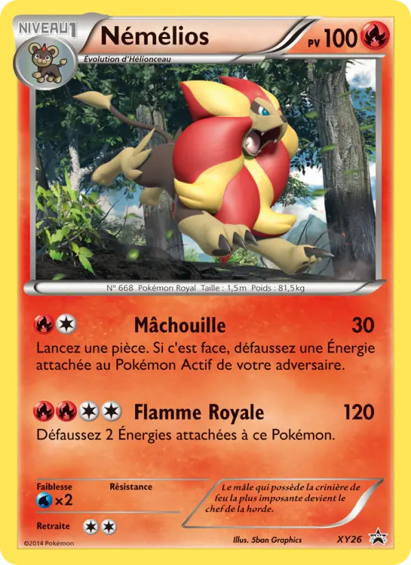 Némélios — carte XY26 de l’extension Promo XY
