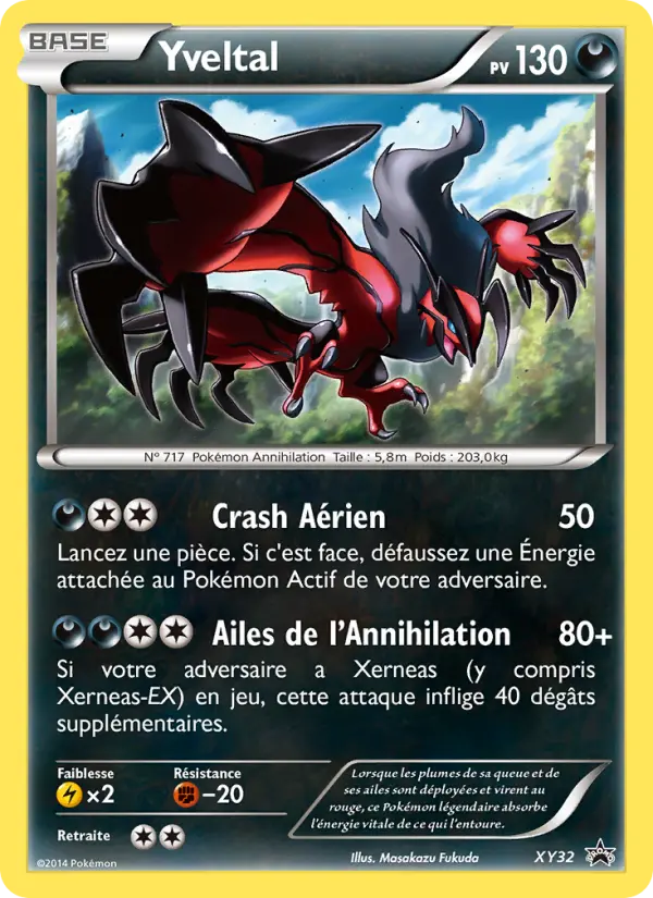 Yveltal — carte XY32 de l’extension Promo XY