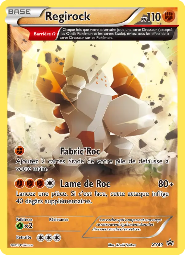 Regirock — carte XY49 de l’extension Promo XY
