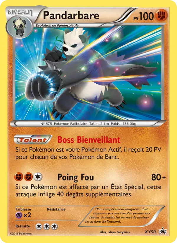 Pandarbare — carte XY50 de l’extension Promo XY