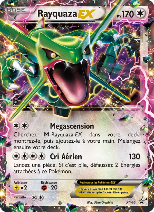 Rayquaza EX — carte XY66 de l’extension Promo XY