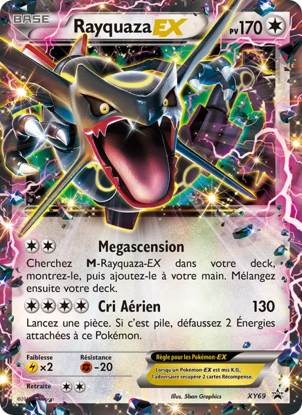 Rayquaza EX — carte XY69 de l’extension Promo XY
