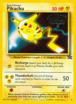 Pikachu — carte 4 de l’extension Wizards Black Star Promos
