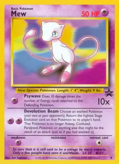Mew — carte 8 de l’extension Wizards Black Star Promos