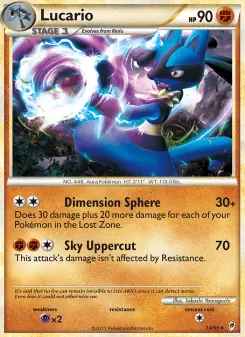 Lucario — carte 14 de l’extension L'appel des Légendes