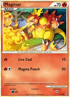 Magmar — carte 62 de l’extension L'appel des Légendes