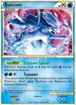 Suicune — carte SL11 de l’extension L'appel des Légendes
