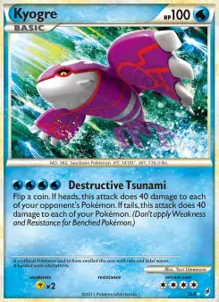 Kyogre — carte SL6 de l’extension L'appel des Légendes
