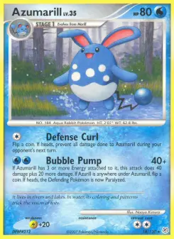 Azumarill — carte 18 de l’extension Diamant & Perle