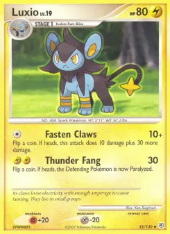 Luxio — carte 52 de l’extension Diamant & Perle