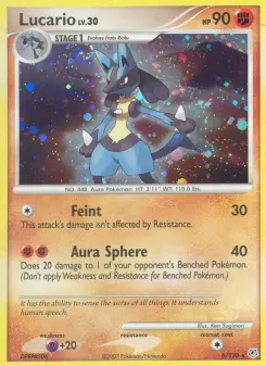 Lucario — carte 6 de l’extension Diamant & Perle