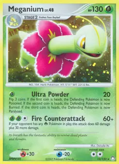 Meganium — carte 13 de l’extension Trésors Mystérieux