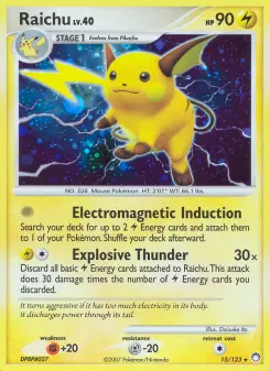 Raichu — carte 15 de l’extension Trésors Mystérieux