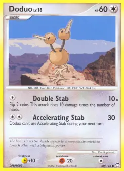 Doduo — carte 80 de l’extension Trésors Mystérieux