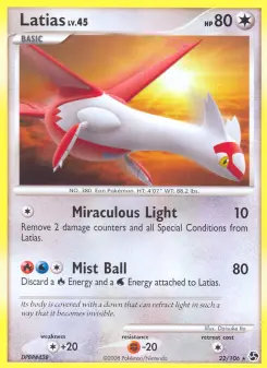 Latias — carte 22 de l’extension Duels au Sommets