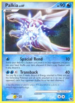 Palkia — carte 26 de l’extension Duels au Sommets