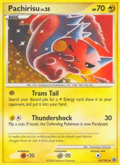 Pachirisu — carte 43 de l’extension Aube Majestueuse