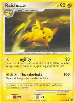 Raichu — carte 45 de l’extension Aube Majestueuse
