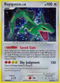 Rayquaza — carte 14 de l’extension Éveil des Légendes