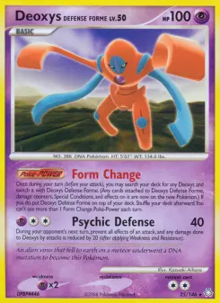 Deoxys Forme Défense — carte 25 de l’extension Éveil des Légendes