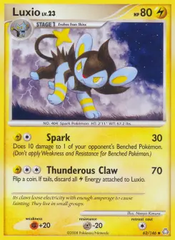 Luxio — carte 62 de l’extension Éveil des Légendes