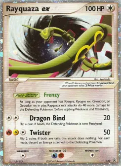 Rayquaza ex — carte 39 de l’extension Promo Nintendo