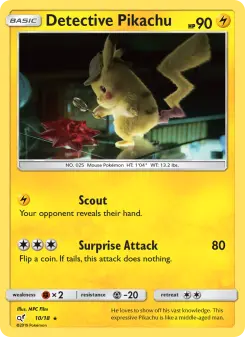Détective Pikachu — carte 10 de l’extension Détective Pikachu