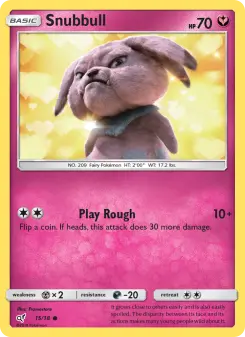 Snubbull — carte 15 de l’extension Détective Pikachu